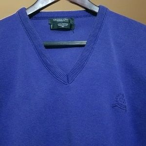 Christian Dior Sweater Cotton V Neck Size M